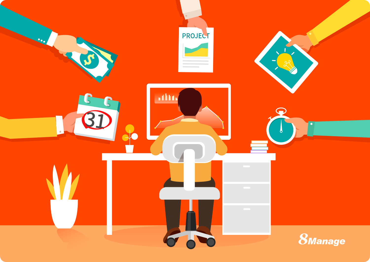 项目管理软件,8Manage,数字化,协作效率,风险控制,任务管理