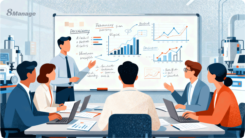 制造研发项目管理,工时管理,采购询价系统,项目进度管理,8Manage