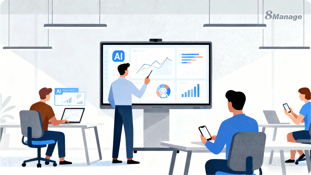 8Manage系统, LLM智能体,企业AI转型, SAP集成, Salesforce接口,数据中台,一体化架构