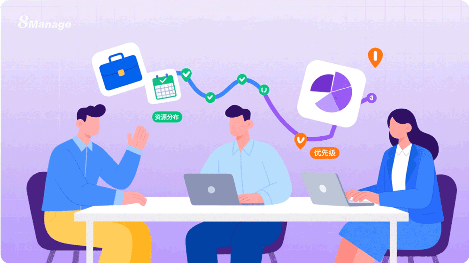 项目效率,提高项目效率,项目管理,效率提升技巧,资源优化, 8Manage PM,项目管理系统