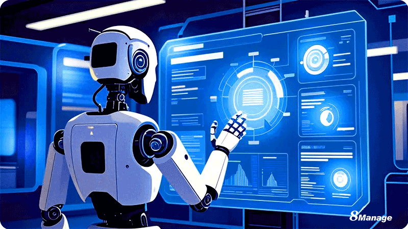 项目管理AI智能体,AI Agents,自动化项目管理,项目管理人工智能趋势,自动资源分配,项目管理软件,8Manage PM