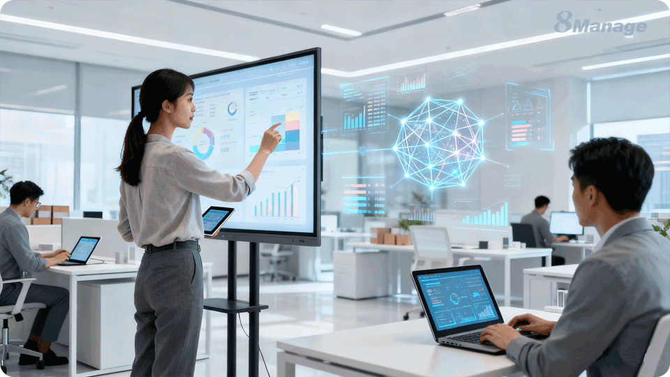 制造采购流程自动化, 8Manage SRM研产协同, 8Manage SRM采购管理系统,采购付款流程,研发物料需求提报自动化,采购审批流程配置,制造采购流程简化实操